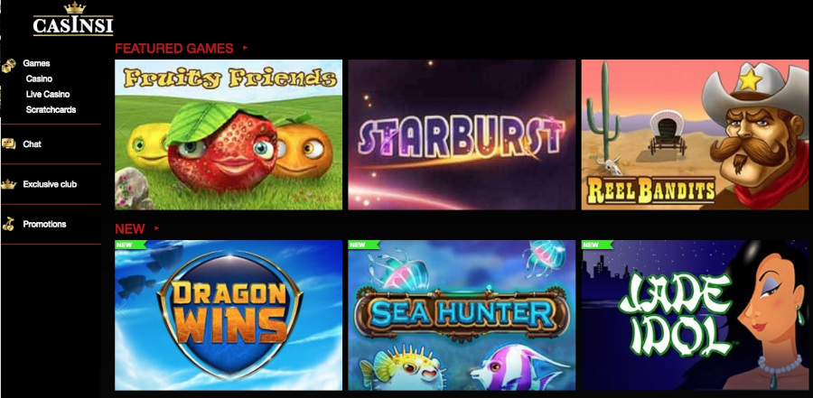 casinsi sister sites games